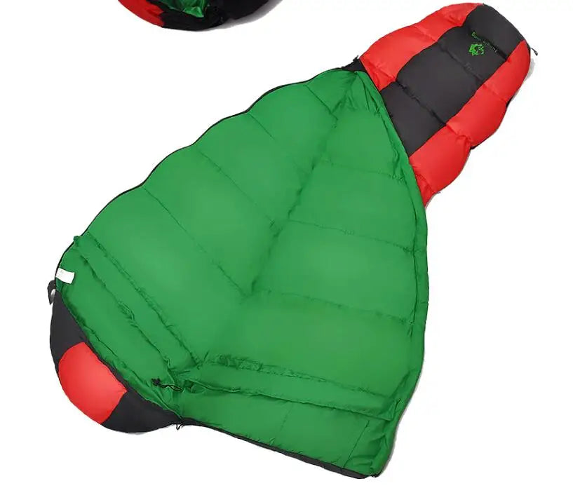JUNGLE KING CY0901 850g 1850g New Thickening Fill Four Holes Cotton Sleeping Bag Outdoor Camping Mountaineering  Mummy  Movement