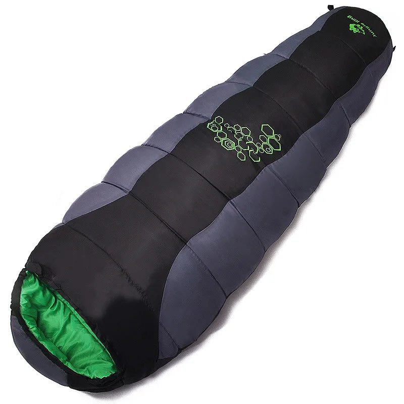 JUNGLE KING CY0901 850g 1850g New Thickening Fill Four Holes Cotton Sleeping Bag Outdoor Camping Mountaineering  Mummy  Movement