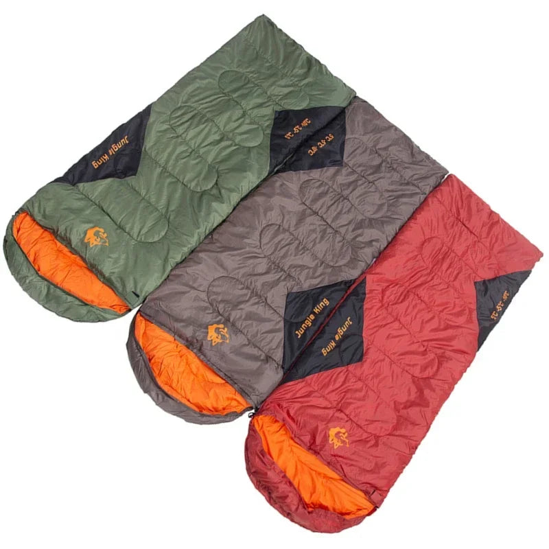 JUNGLEKING CY0904 Ultralight Waterproof 4-Season Warm Sleeping Bag for Outdoor Hiking Camping Envelope Style Backpacking Bag