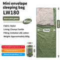 Ultralight Outdoor Camping Compact Adult Sleeping Bag Travel Washable Down Cotton Insulation Dirt-Resistant Portable Waterproof