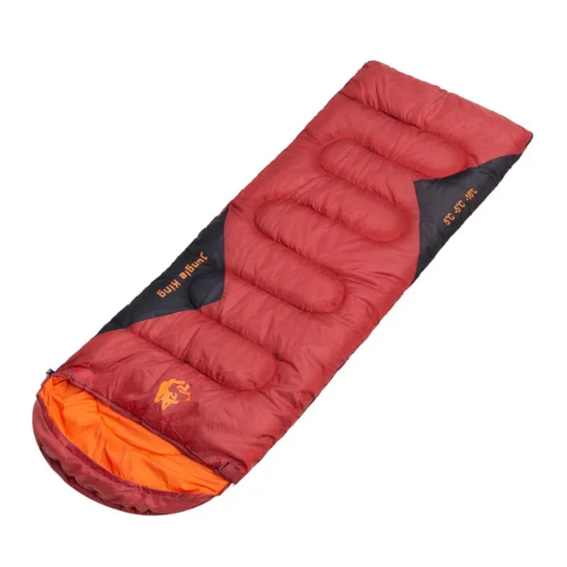 JUNGLEKING CY0904 Ultralight Waterproof 4-Season Warm Sleeping Bag for Outdoor Hiking Camping Envelope Style Backpacking Bag