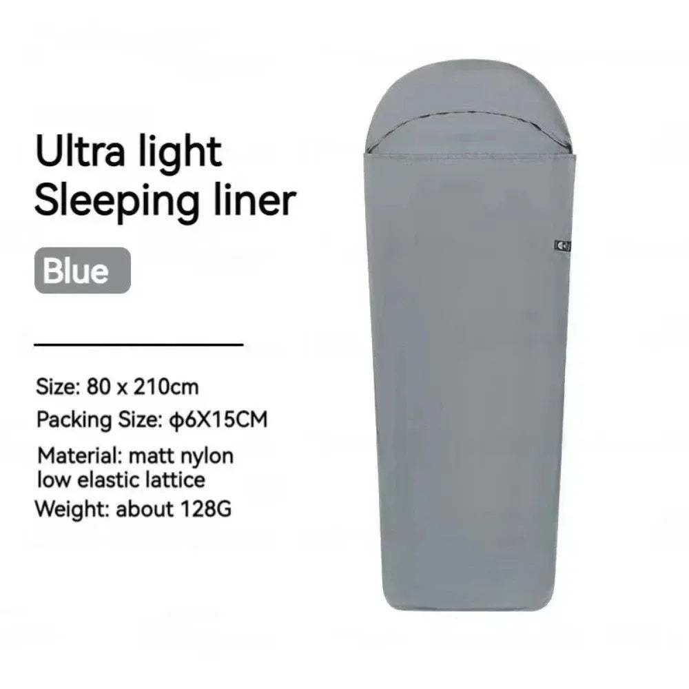 Ultralight Sleeping Bag Liner Nylon Warm Sleeping Bags Inner Liner Single Travel Hotel Camping Sheet Travel Hiking Camping