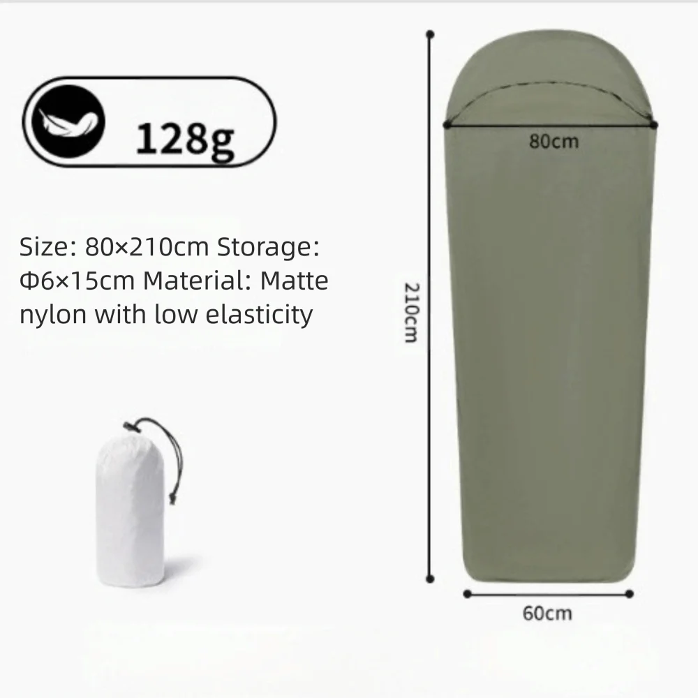 Ultralight Sleeping Bag Liner Nylon Warm Sleeping Bags Inner Liner Single Travel Hotel Camping Sheet Travel Hiking Camping
