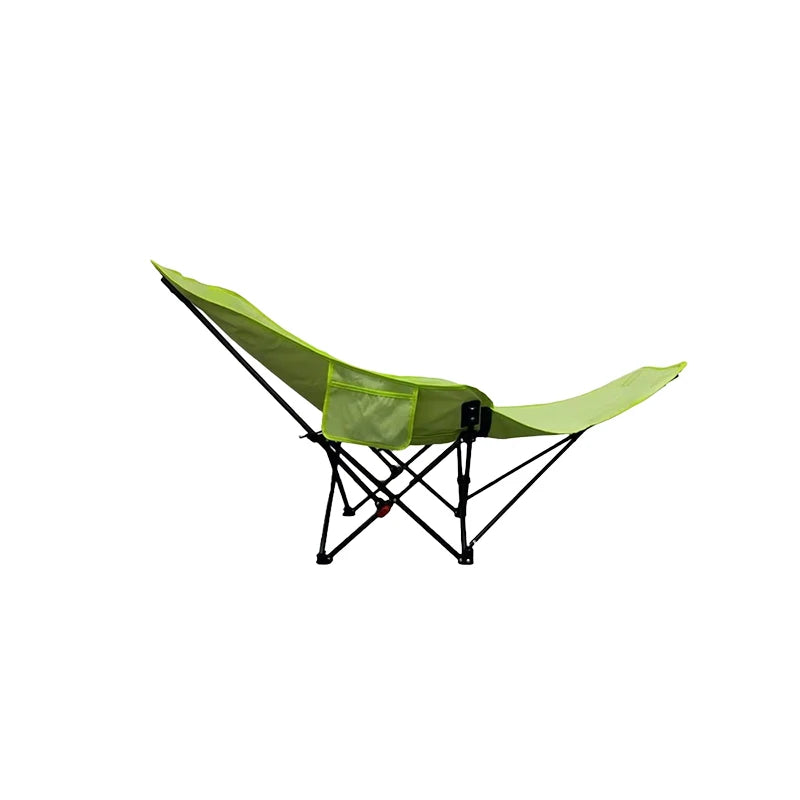 Portable Folding Chair Folding Recliner Curved Headrest Comfort Experience Easy Storage Lunch Foldable Recliner With Leg Rests