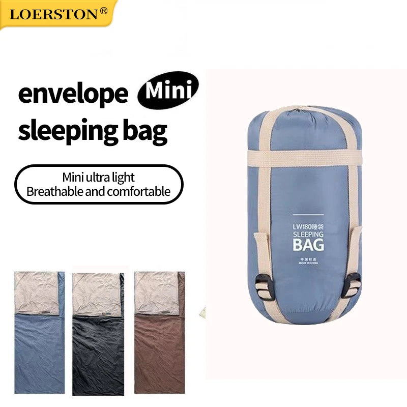 Ultralight Outdoor Camping Compact Adult Sleeping Bag Travel Washable Down Cotton Insulation Dirt-Resistant Portable Waterproof