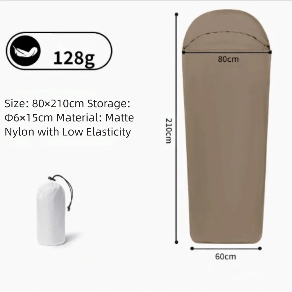Ultralight Sleeping Bag Liner Nylon Warm Sleeping Bags Inner Liner Single Travel Hotel Camping Sheet Travel Hiking Camping