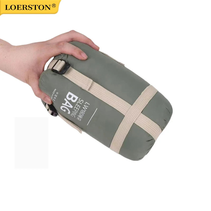 Ultralight Outdoor Camping Compact Adult Sleeping Bag Travel Washable Down Cotton Insulation Dirt-Resistant Portable Waterproof
