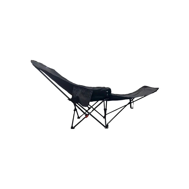 Portable Folding Chair Folding Recliner Curved Headrest Comfort Experience Easy Storage Lunch Foldable Recliner With Leg Rests